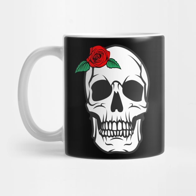 Japanese Retro - Skull and Rose 2 by ahmadzakiramadhan